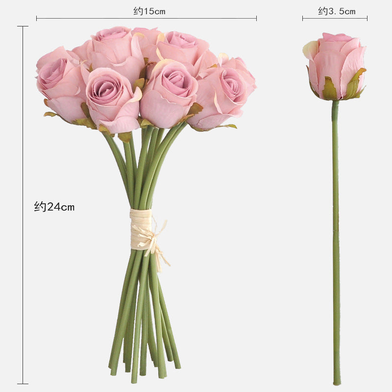 Elegant Handheld Artificial Rose Bouquet for Home Décor and Photography Props | Perfect for Wedding Decorations and Special Events