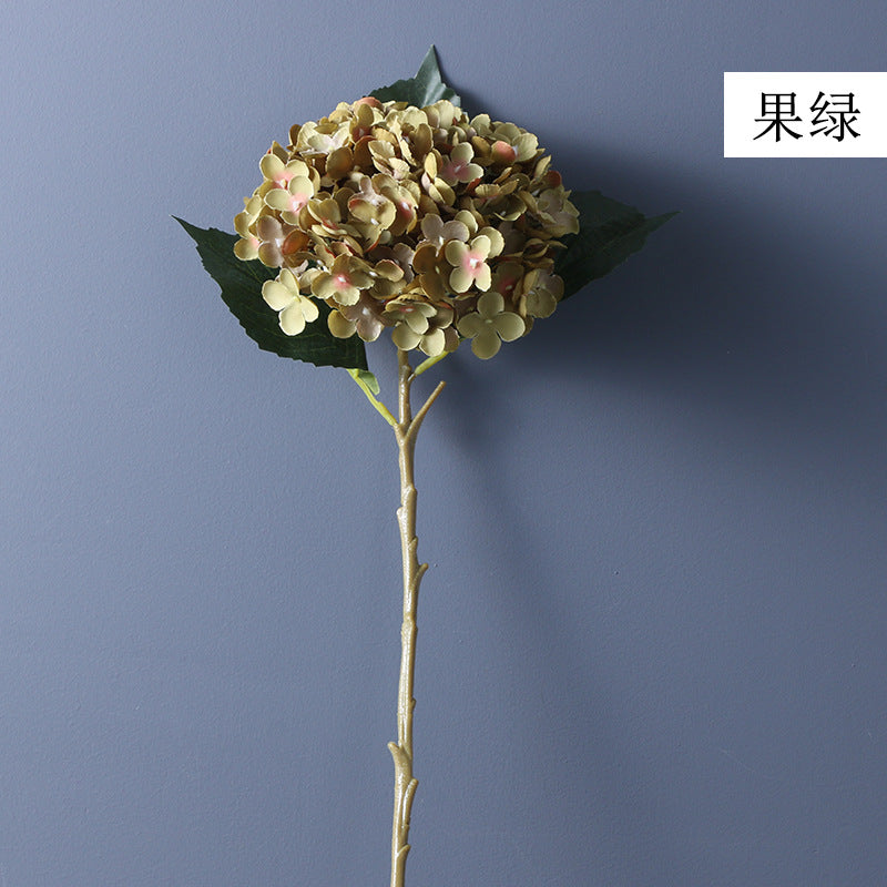 Realistic Artificial Hydrangea - Stunning White 11-Branch Floral Stem Perfect for Home Decor, Weddings, and Special Events