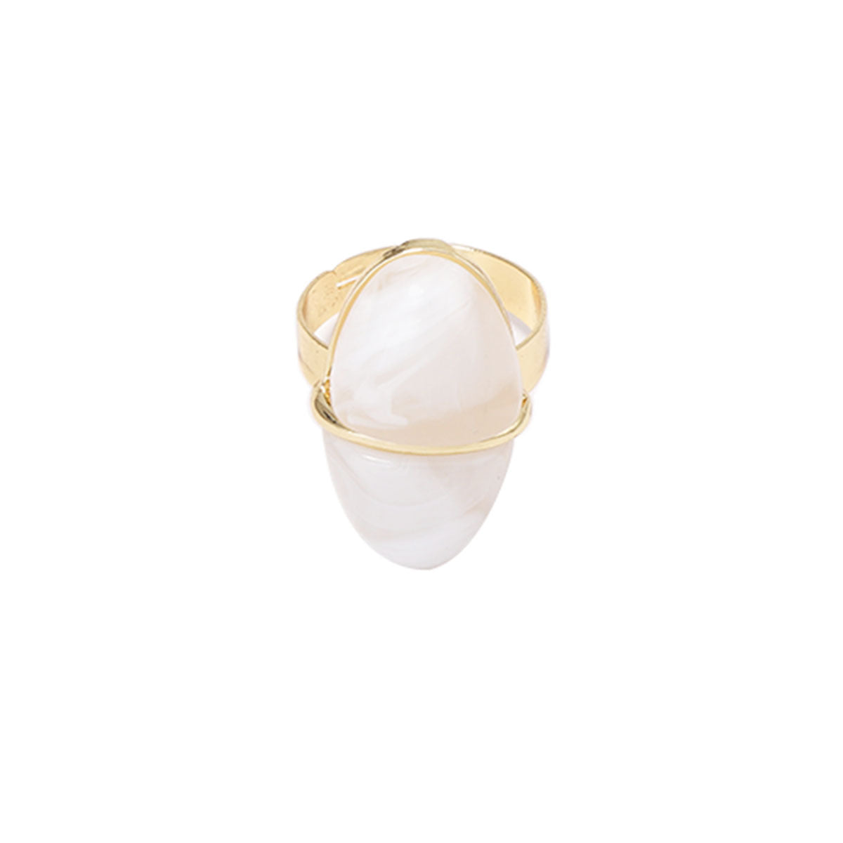 Sleek and Elegant Women's Open-Cut Geometric Design Ring – Unique and Stylish Statement Piece for Any Occasion