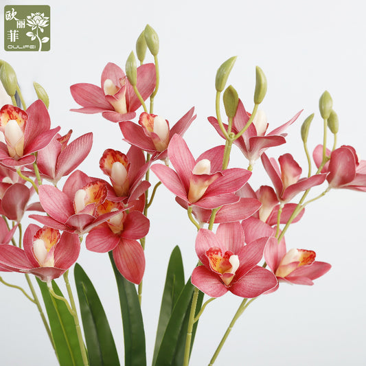 Stunning Realistic Orchid Flowers for Home and Hotel Décor - 3D Faux Flower Arrangements Perfect for Weddings and Celebrations