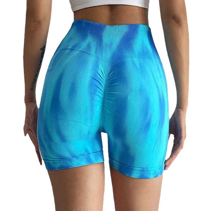 Seamless High Waisted Tie Dye Peach Butt Yoga Shorts for Women Quick Dry Workout Leggings Ideal for Training and Fitness