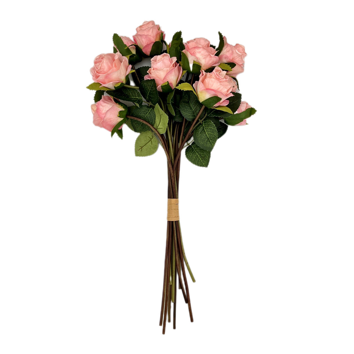 Stunning 13-Piece Burnt Edge Simulation Rose Bouquet - Beautiful Faux Dried Roses for Elegant Home Decor, Dining Table Centerpiece, and Photography Props