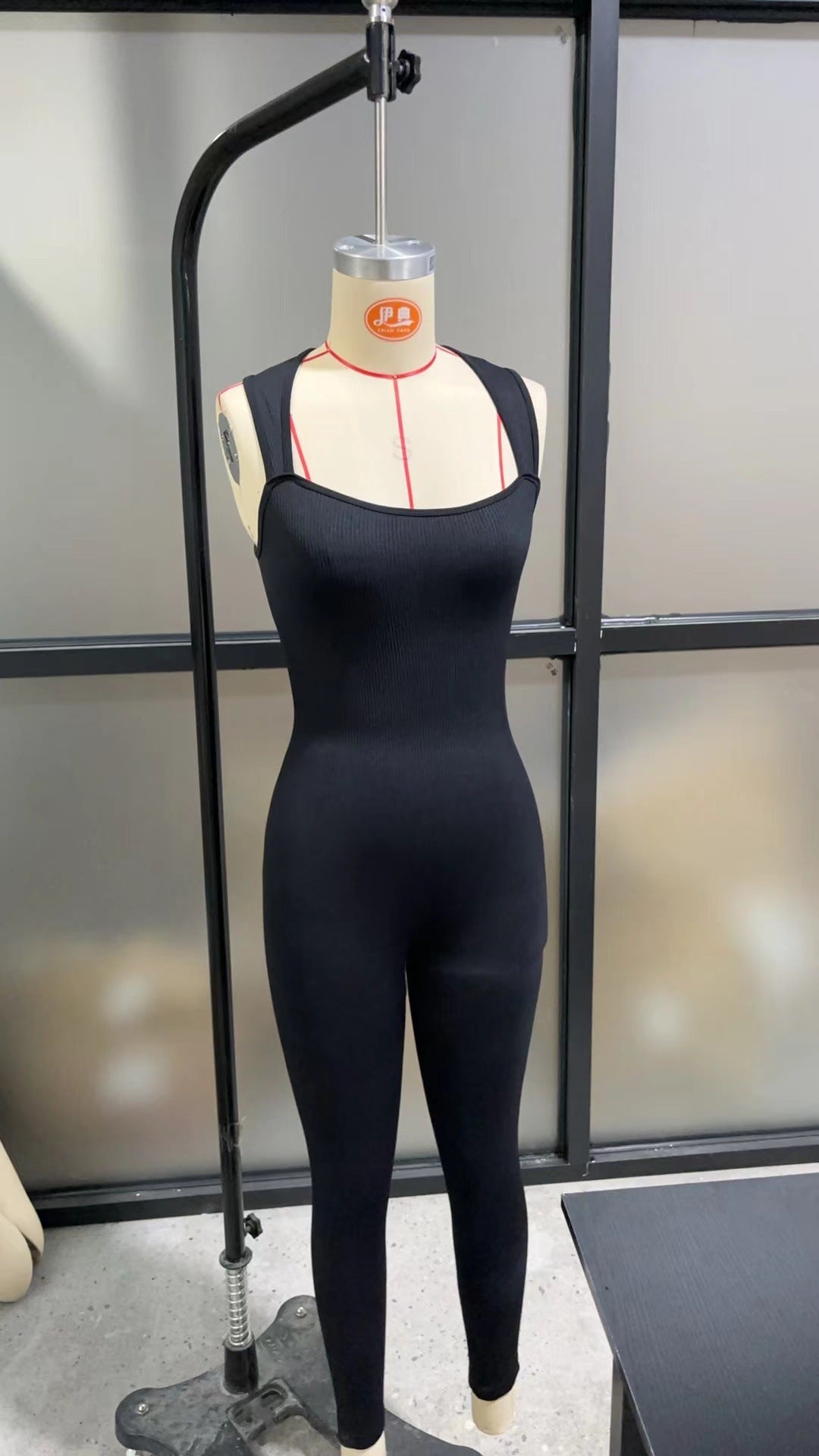 Seamless Yoga Bodysuit with Ribbed Design for Outdoor Sports Running and Casual Fitness Activities