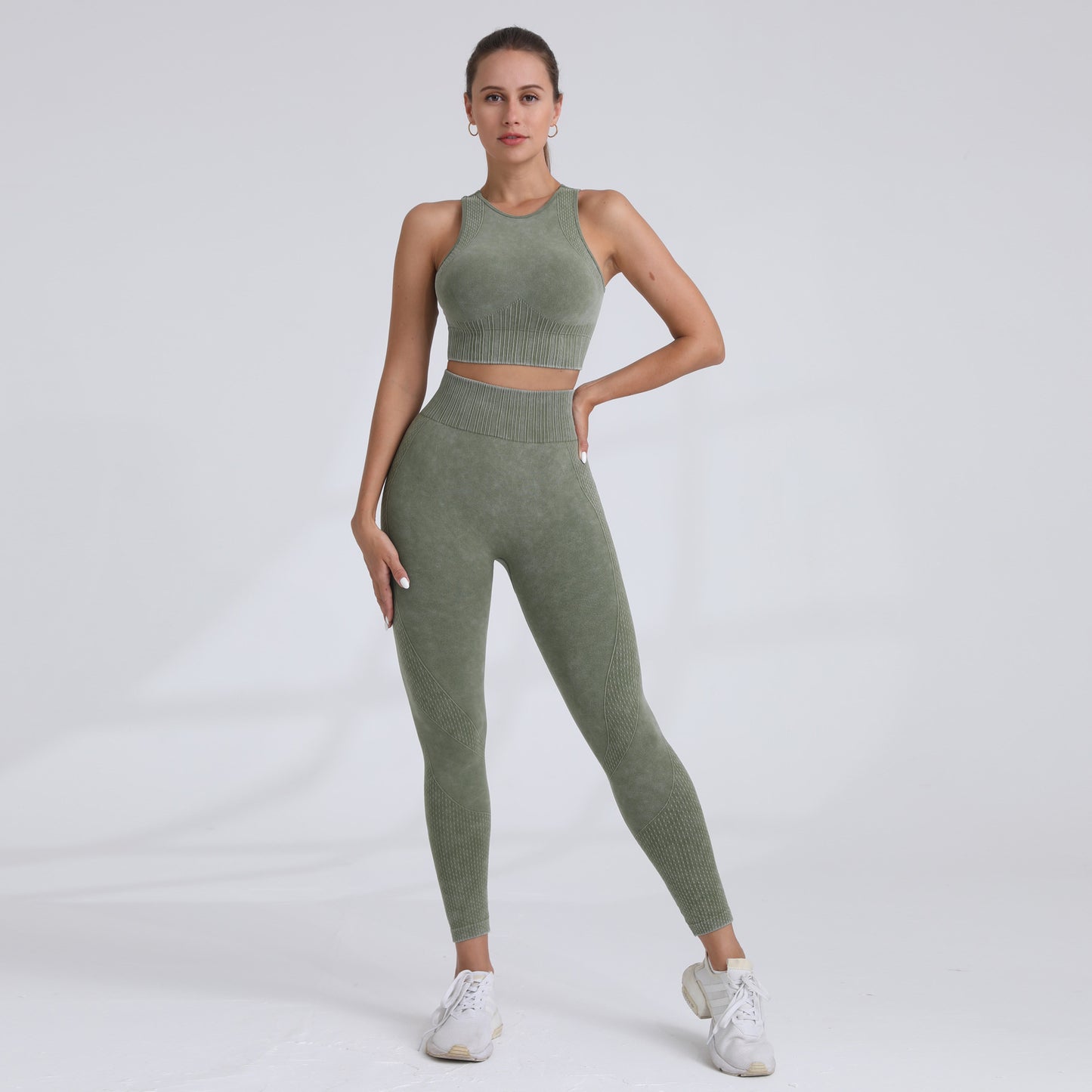 High Strength Shockproof Sports Bra and High Waisted Leggings Set for Fall and Winter for Yoga Fitness and Enhanced Comfort