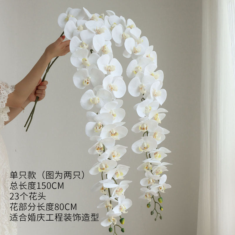 Extra Large Artificial Phalaenopsis Orchid Flowers for Weddings, Events, and Photography – Stunning Hanging Decorations and Elegant Hair Accessories