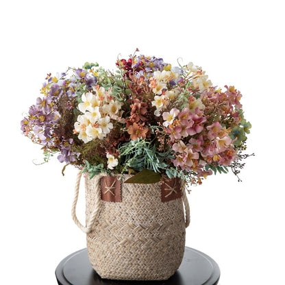 Stunning Artificial Flower Bouquet with Smilax - Perfect for Home Décor, Weddings, Handheld Bouquets, Aisle Decor, and Floral Walls - Model MW24832