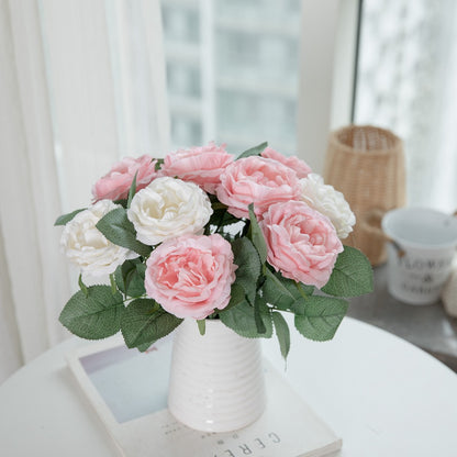 Elegant Night Rose Faux Flowers for Home Decor and Wedding Decorations - GF15423Y | Realistic Look, Long-lasting Beauty, Easy Maintenance