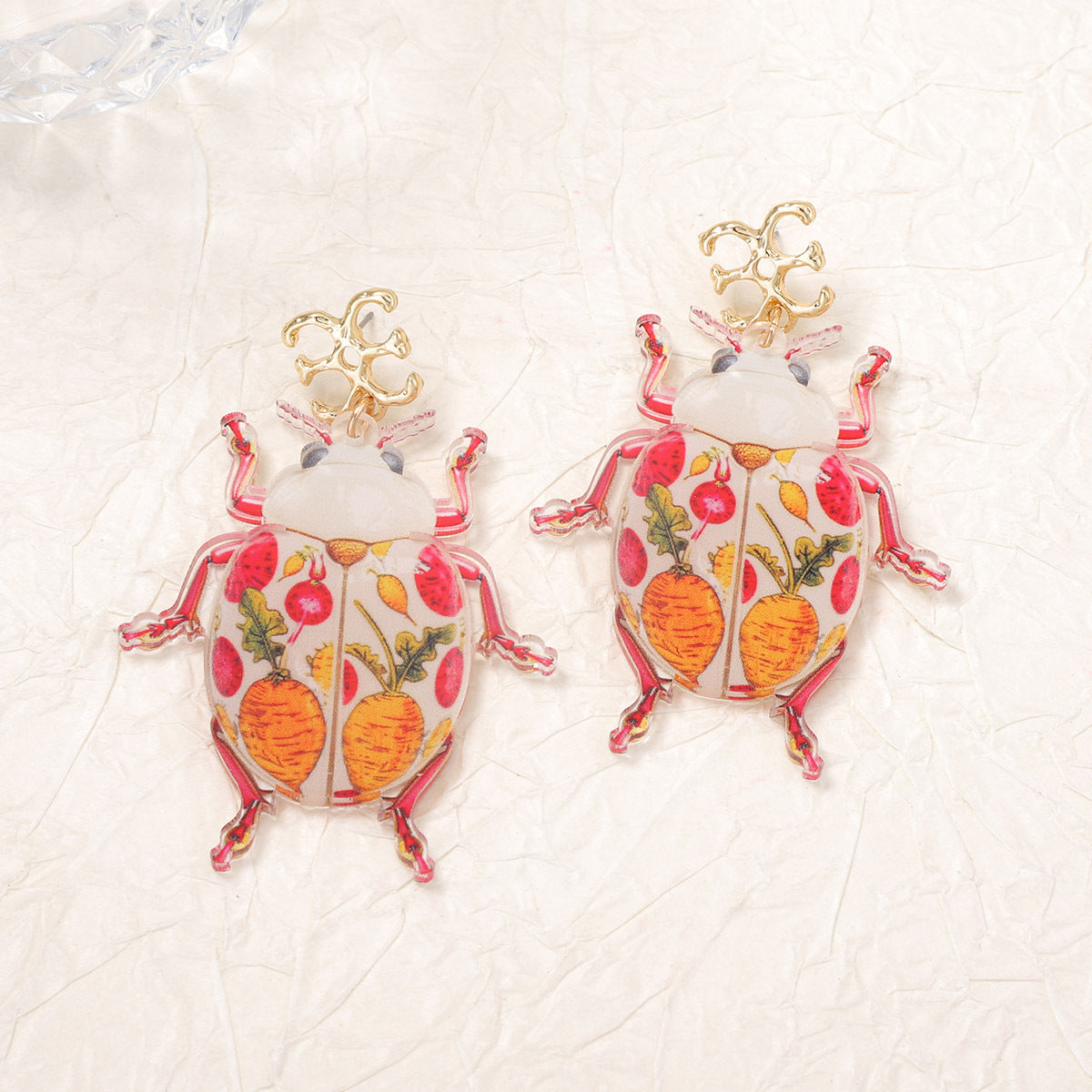 Exquisite Statement Acrylic Insect Earrings - Unique Design, Versatile Style for Nature-Inspired Women
