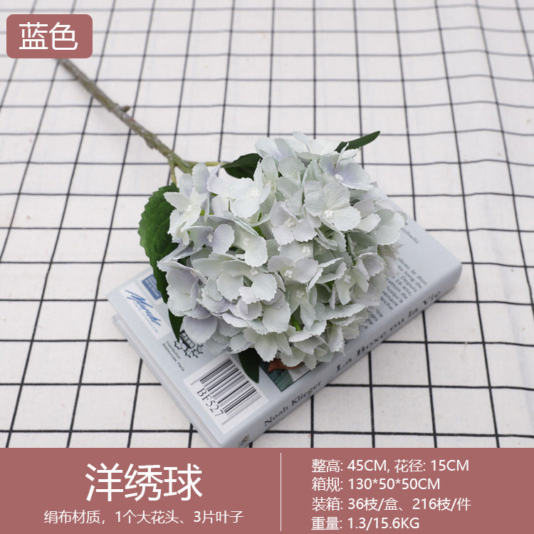 Realistic 3D Printed Hydrangea Flower Stem - Stunning Faux Floral Arrangement for Rustic Wedding Decor and Home Accents