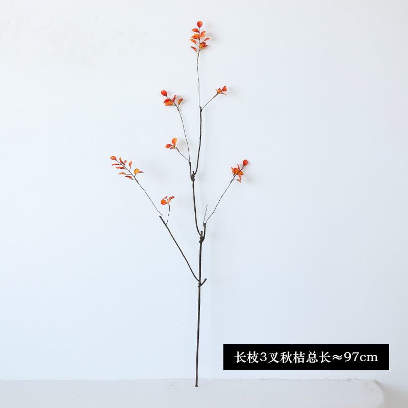 Realistic Mini Autumn Leaves and Long Branches - Versatile Spring Rain Decor for Weddings, Outdoor Spaces, and Home Entryways