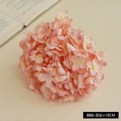 Realistic Hydrangea Flower Head - DIY Craft Supply for Wedding Decorations - 11 Branch Faux Floral Arrangement for Stunning Centerpieces