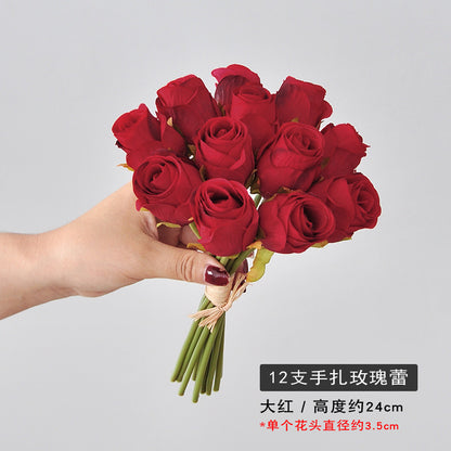 Elegant Handheld Artificial Rose Bouquet for Home Décor and Photography Props | Perfect for Wedding Decorations and Special Events