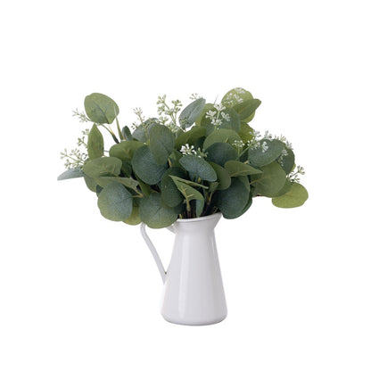 Realistic Round Paeoniopsis Leaf Bouquet - Faux Wedding & Home Decor, Stunning Rose Bouquet for Stylish Celebrations, INSMW14002