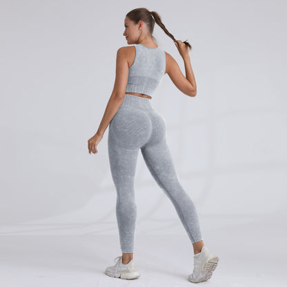 High Strength Shockproof Sports Bra and High Waisted Leggings Set for Fall and Winter for Yoga Fitness and Enhanced Comfort