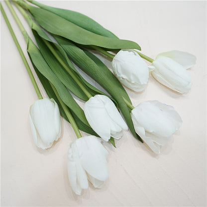 High-Quality Realistic Touch Tulip Bouquet - Perfect Home Décor for Photography and Weddings, Long-Lasting Artificial Flowers for Elegant Celebrations