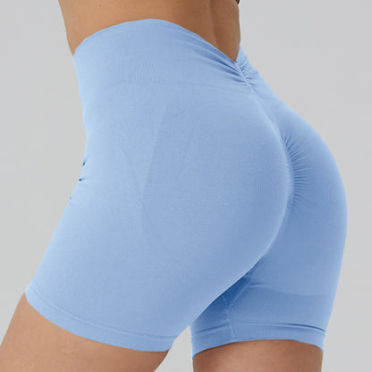 Summer Breathable Women's Fitness Shorts Quick Drying Cycling Leggings with Peach Butt Lift and 3 4 Yoga Design