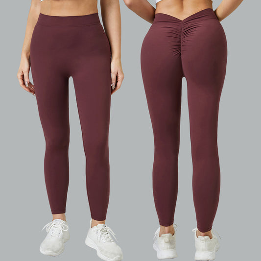 Seamless Peach Butt Workout Yoga Pants High Waisted Tummy Control Leggings for Enhanced Lift and Breathability