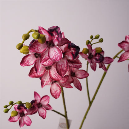 Elegant European-Inspired Artificial Orchid Flowers for Home Décor - Perfect for Living Room and Dining Table Centerpieces, Stunning Sample Room Decorations, and Beautiful Handheld Floral Arrangements