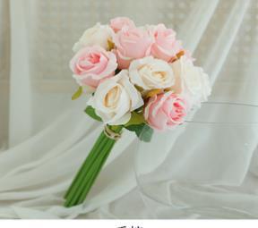 Stunning Realistic 12-Head Mini Rose Bouquet | Korean Style Bridal Handheld Flower for Wedding Photography & Home Decor | Beautiful Artificial Floral Arrangement