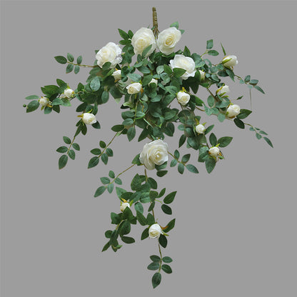 Lifelike Artificial Rose Vine – Perfect for Heartfelt Home Décor, Living Room Ceiling Décor, and Stunning Indoor Landscape Design