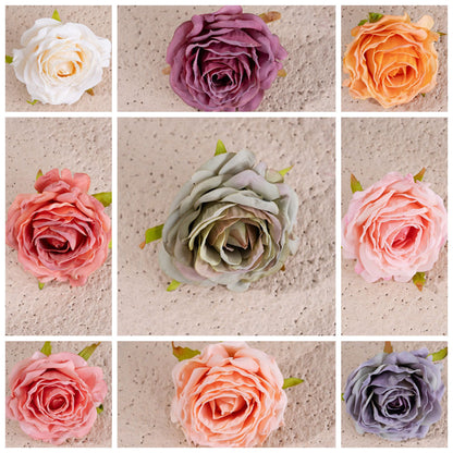 Delicate Artificial Rose Bouquet - Romantic Craftsmanship for Wedding Decor - Lifelike Greenery Faux Flowers - Perfect for Home and Event Decoration (Model MW07302)