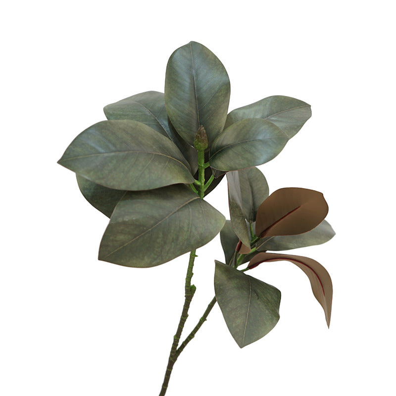 Elegant Faux Magnolia Leaves - Soft Touch Large Branch Home Décor - Perfect for Weddings and Interior Design Enhancements