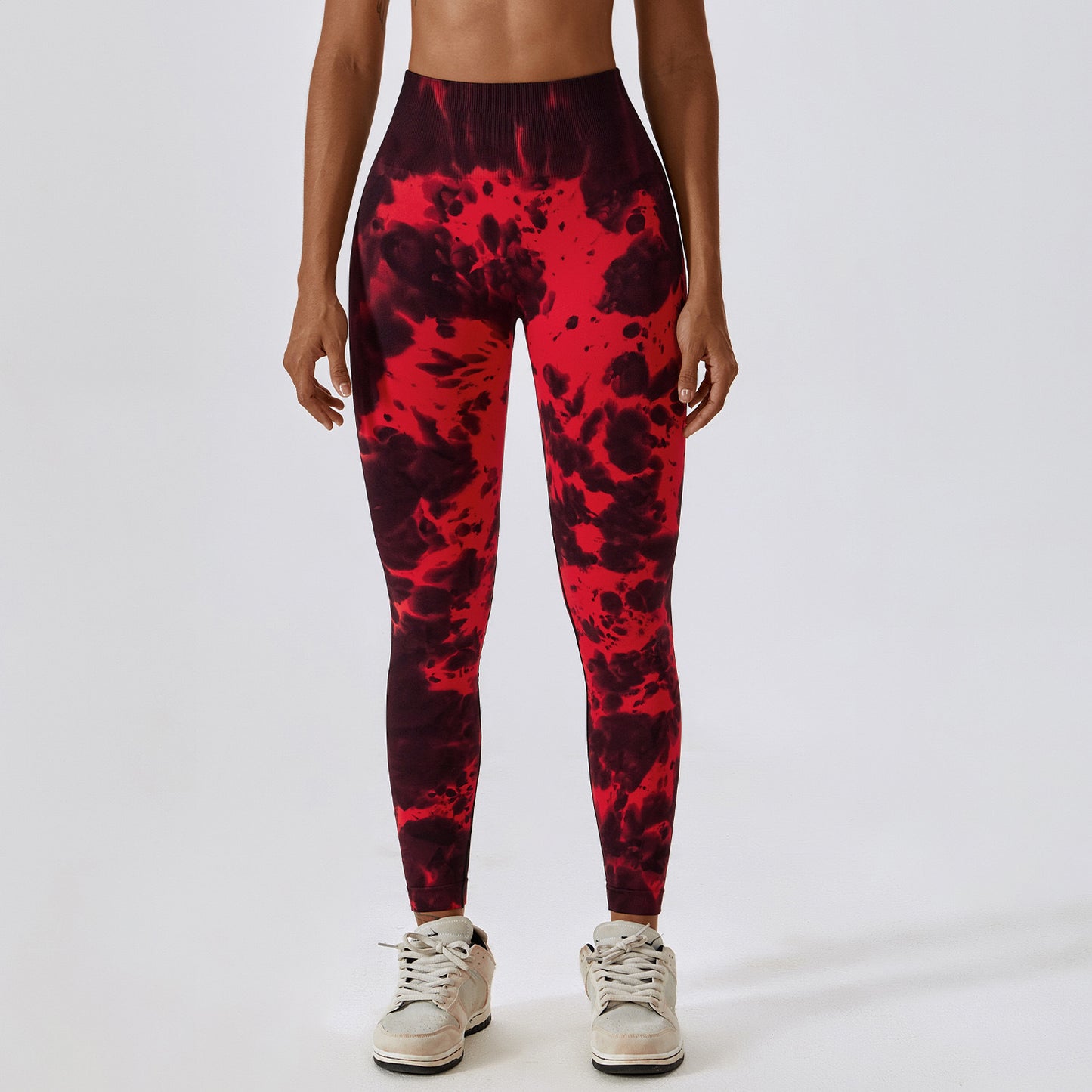 Seamless High Waisted Tie Dye Yoga Pants for Women Shaping Outdoor Workout Leggings with Butt Lifting Design for Comfort and Flexibility