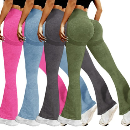 Seamless High Waisted Peach Butt Flare Yoga Pants for Women Soft Washable Fitness Leggings for Outdoor Sports for Every Workout