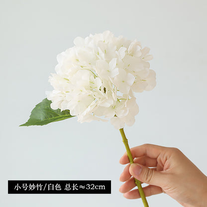 Lifelike 3D Fabric Hydrangea Bouquet – Artificial Floral Decoration for Homes and Hotels, Perfect for Weddings and New Home Decor