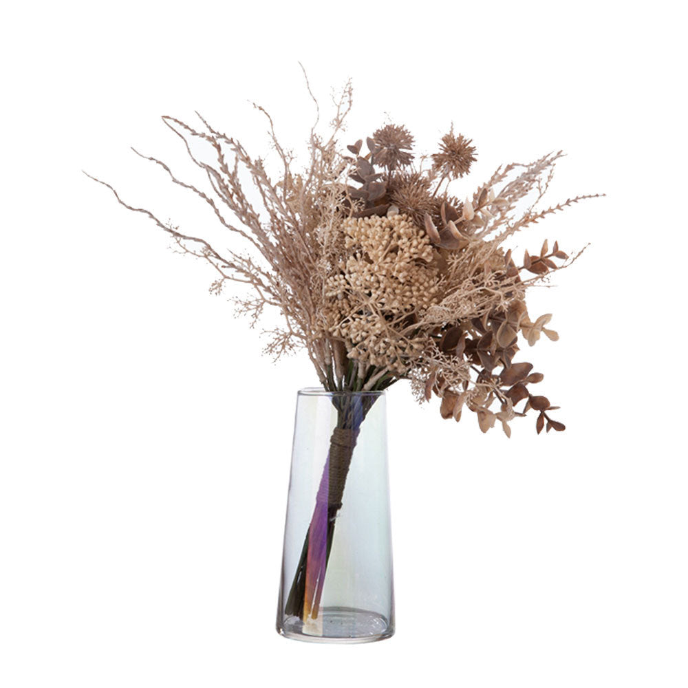 Exquisite Faux Rose Autumn Bouquet - Stylish Home Decor and Wedding Handheld Flower Arrangement - CF01168