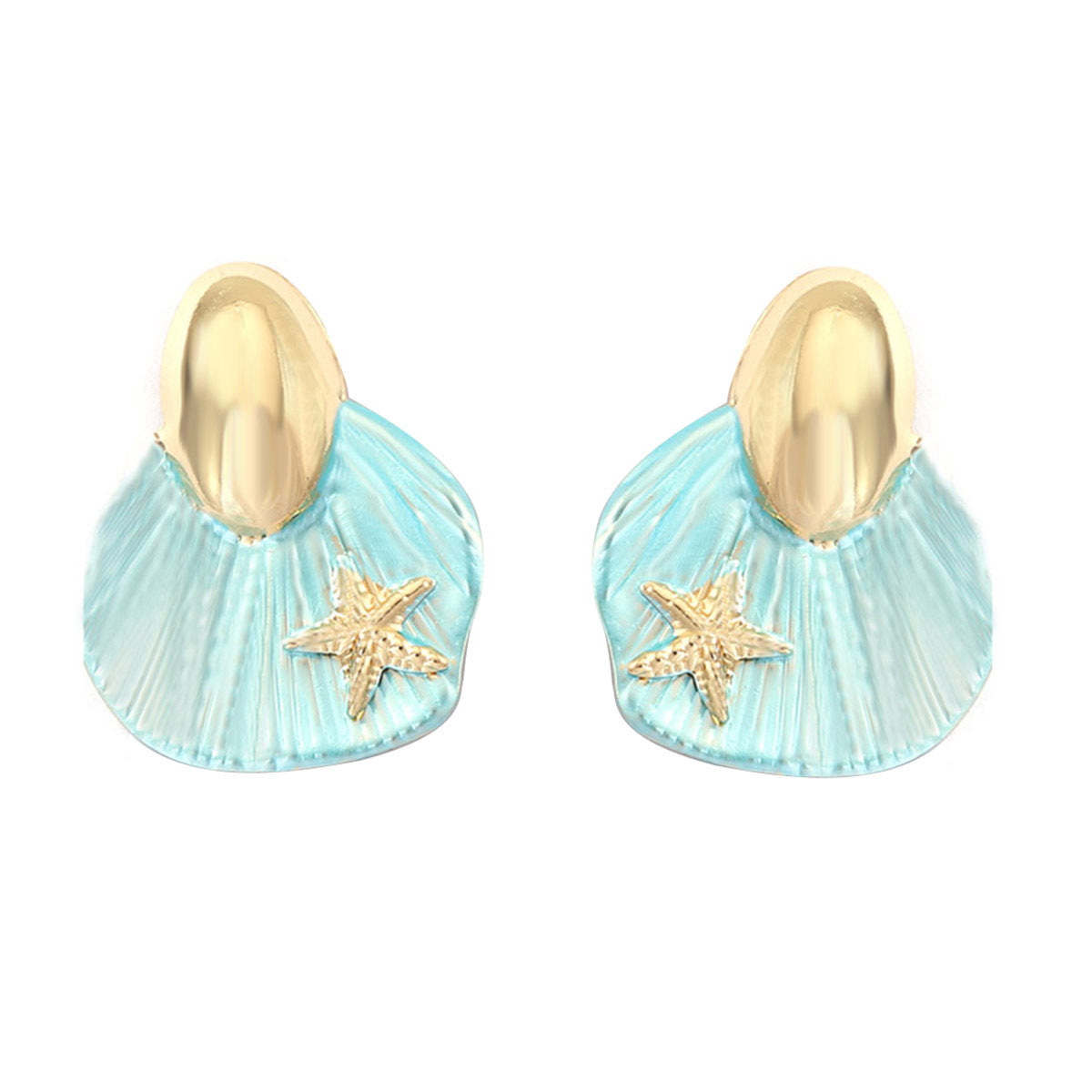 Chic Minimalist Shell Earrings for Women – Sweet Ocean-Inspired Studs Perfect for Any Occasion