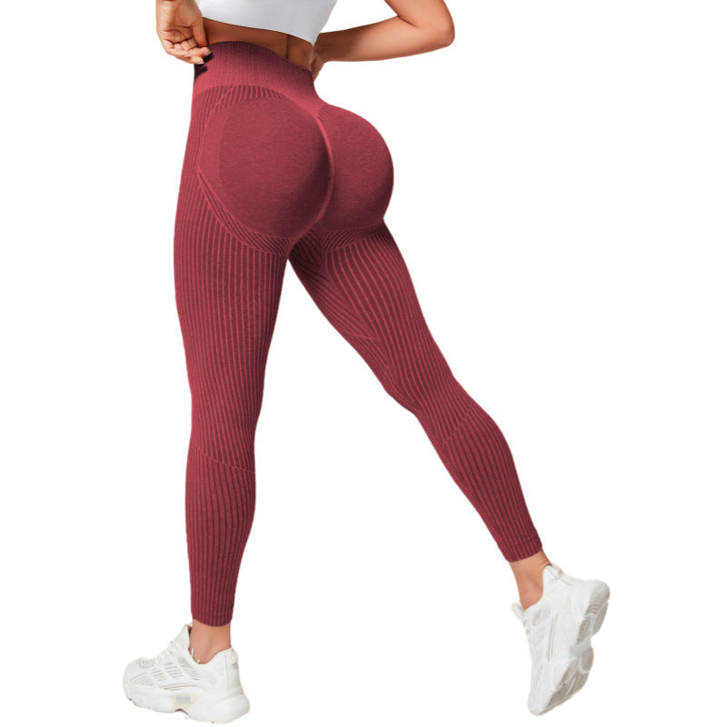 3 Colors Seamless Smile Yoga Pants for Women Peach Butt Lift Leggings for Fitness Outdoor Running and Yoga