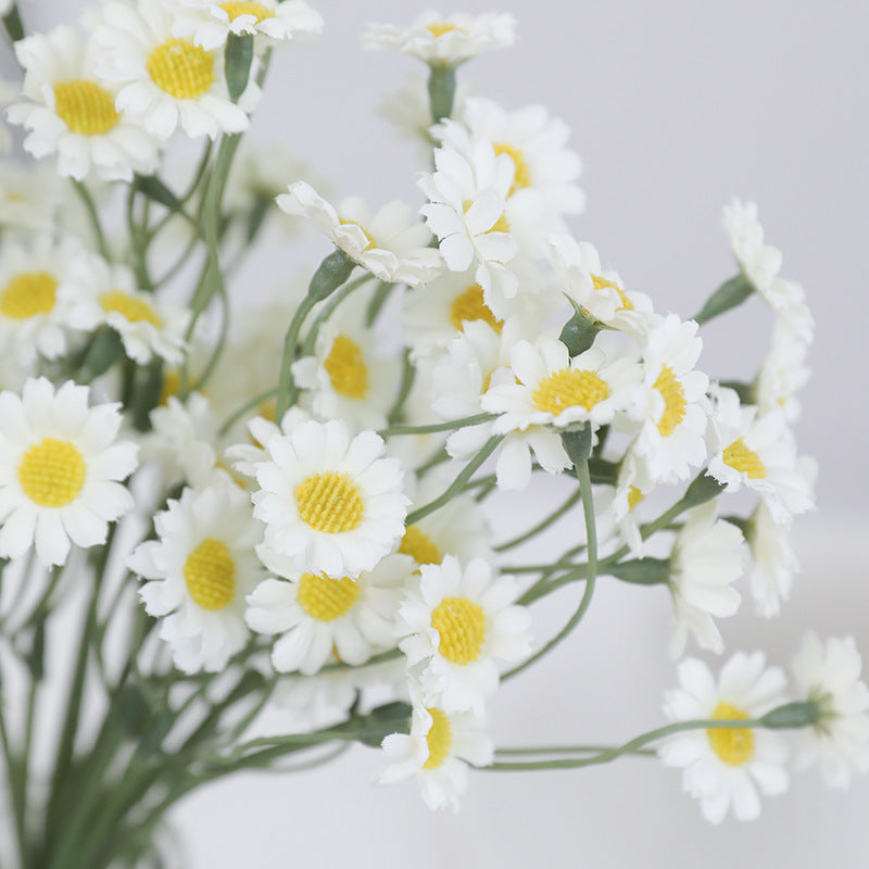 Realistic  Korean Fresh Style Daisy Bouquet - DIY Handcrafted Decor with Chamomile Realistic Flowers for Home and Garden Decoration