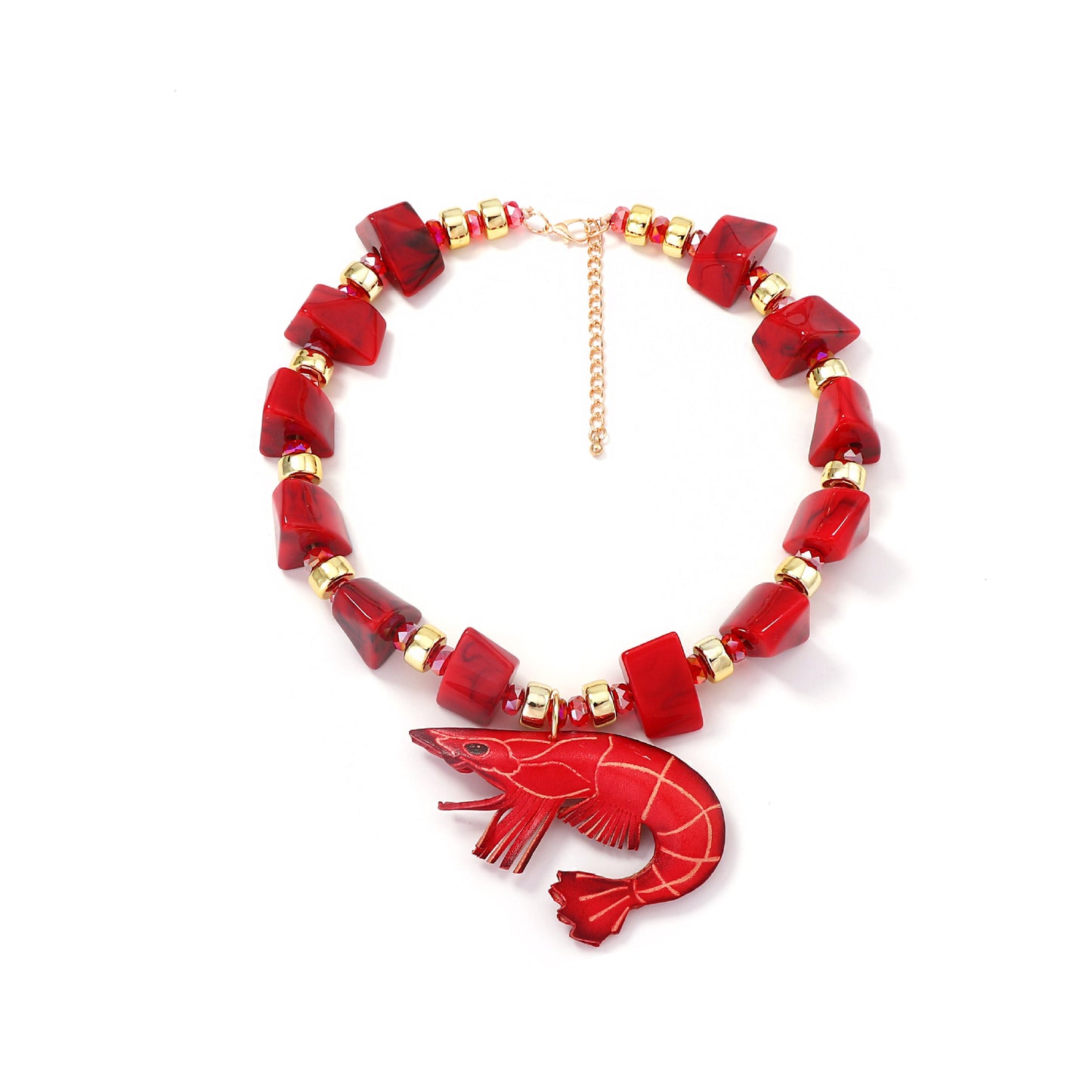 Unique Designer Summer Ocean-Inspired Colorful Pendant Necklace for Women - Perfect for Vacation Vibes and Everyday Wear