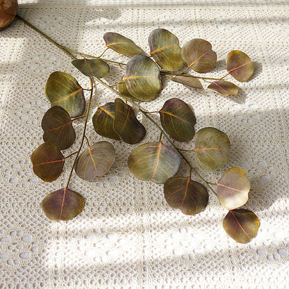 Lifelike 3D Printed Eucalyptus Leaves - Realistic Faux Florals for Home Decor, Wedding Celebrations, and Photography Props