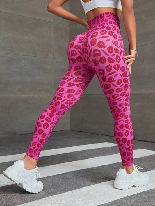 High Waisted Seamless Leopard Print Leggings for Women Boost Your Workout with Stretchy Figure Flattering Yoga Pants for Running and Gym Sessions