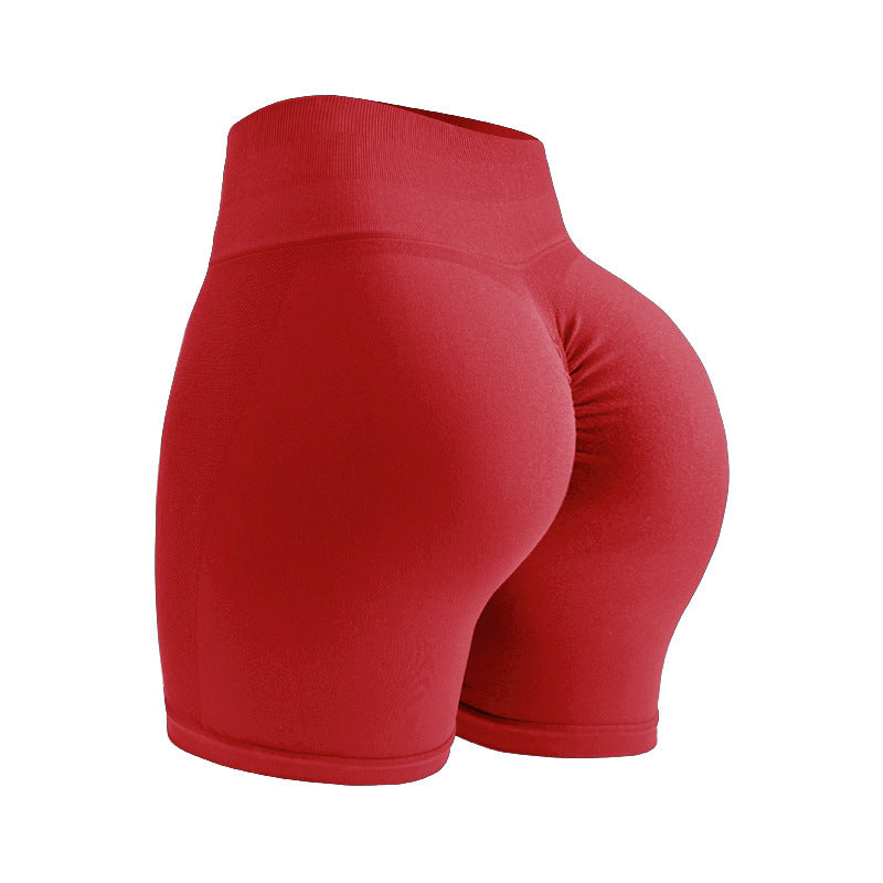 High Waisted Seamless Yoga Shorts for Women Enhancing Peach Buttock Shape Ultra Comfortable and Elastic Fitness Shorts