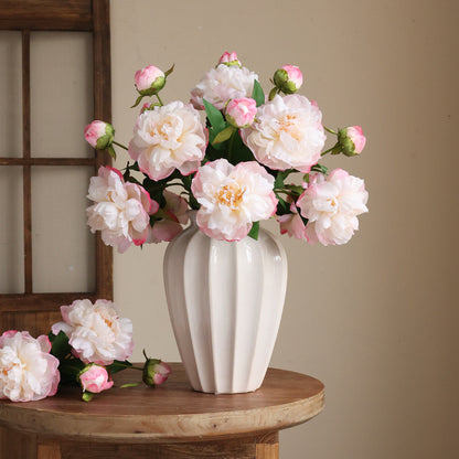 Artificial Peony Flower with Two Heads for Luxurious Home Decor - Perfect for Wedding Arrangements and Floral Displays