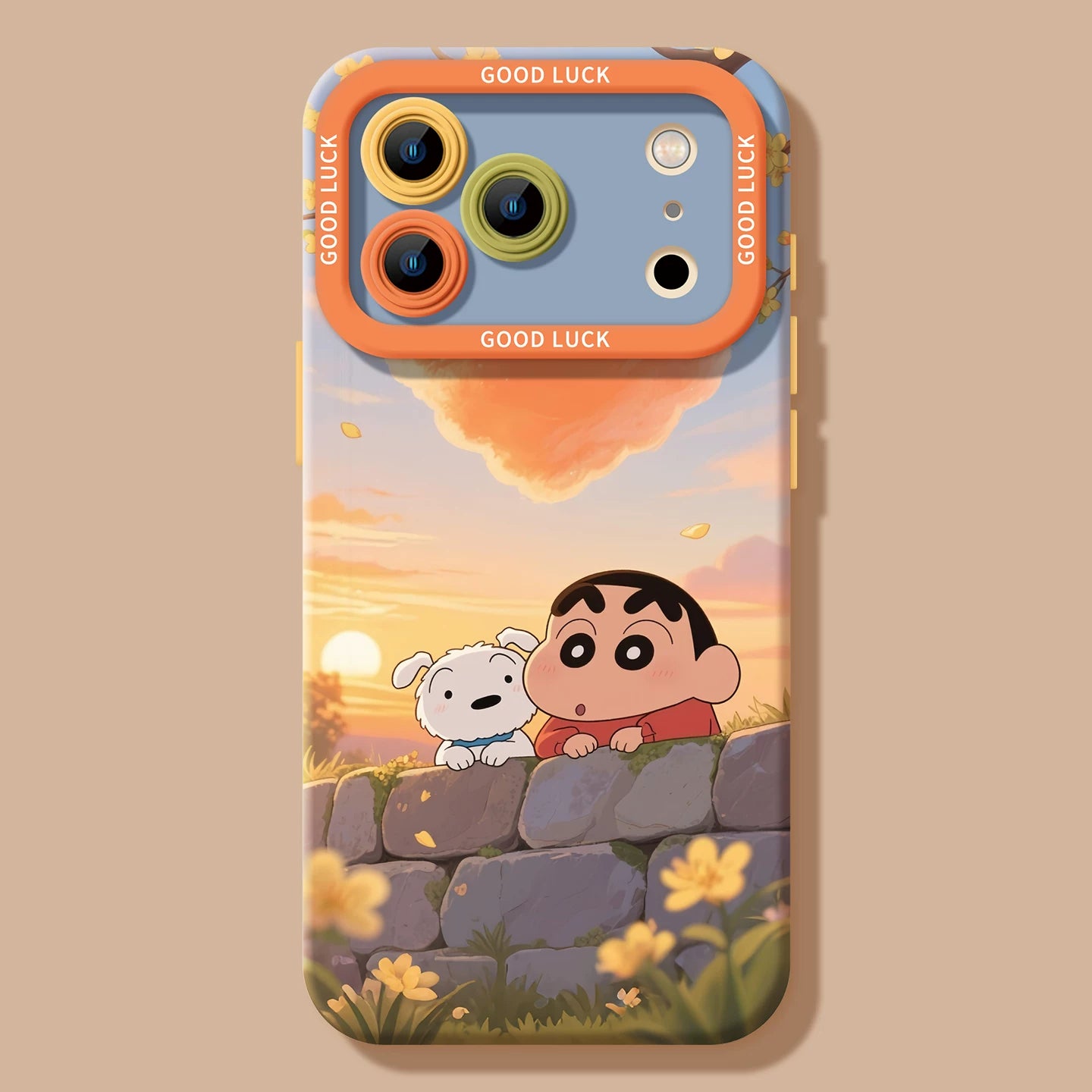 Cute and Trendy Silicone Phone Cases for iPhone 17, 15, 14 Pro, 13, 12 Mini, 11, XS - Adorable Crayon Shin-chan Designs, Drop-Resistant with Convenient Strap