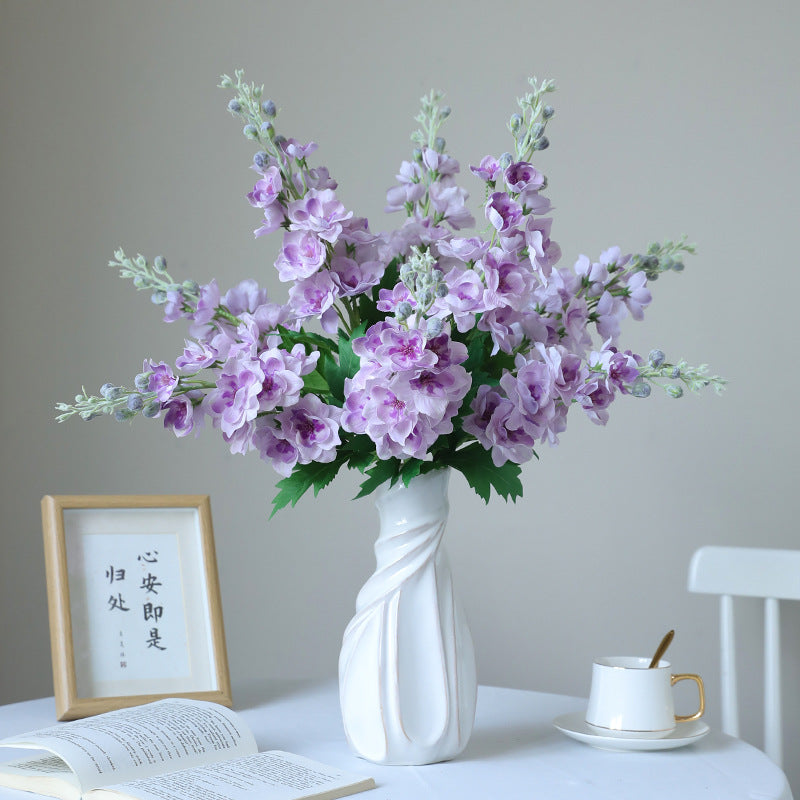 High-Moisture Faux Delphinium Flowers for Stunning Wedding Decorations – Perfect for Ceremony Backdrops, Silk Hyacinth, and Decorative Props