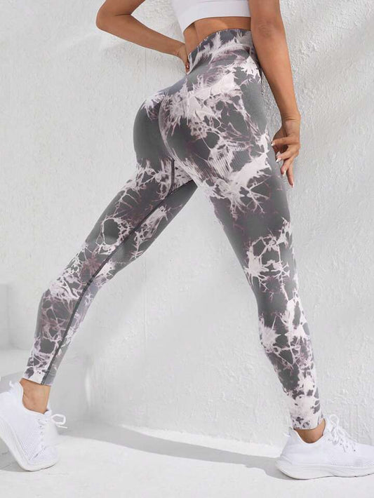 Seamless Peach Two Tone Tie Dye High Waisted Leggings for Women Sculpting Comfortable and Workout Pants for Yoga and Fitness