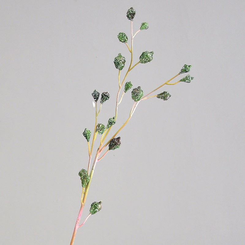 Realistic Eucalyptus Fruit Decorative Faux Flower Stem - Long Branch Eucalyptus Arrangement for Home Décor, Living Room Centerpiece, and Floral Vase Accents