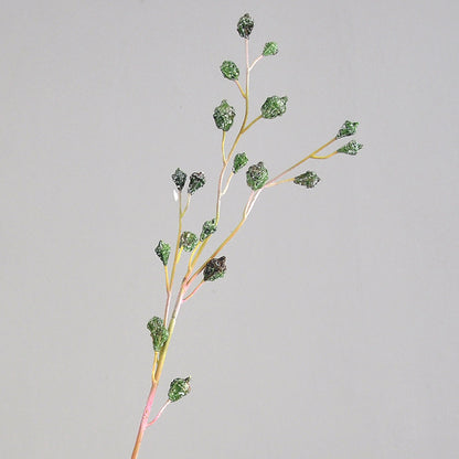 Realistic Eucalyptus Fruit Decorative Faux Flower Stem - Long Branch Eucalyptus Arrangement for Home Décor, Living Room Centerpiece, and Floral Vase Accents