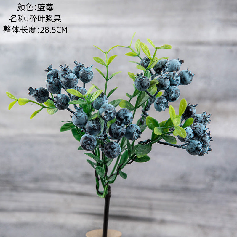 Stunning Christmas Berry Bean Stem Faux Flowers for Home Décor | Elegant Wedding Handheld Bouquets & Aisle Decorations |  Quality Fake Floral Arrangements - MW74411