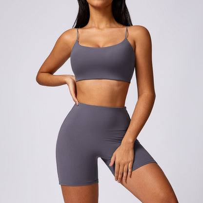 High Waisted Yoga Shorts and Leggings Set Activewear for Comfort and Performance in Yoga and Fitness