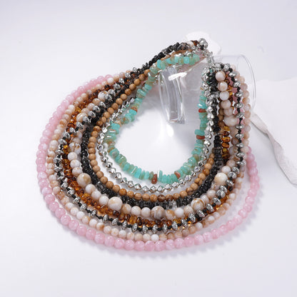 Chic Bohemian Layered Colorful Beaded Necklace – Versatile, Luxurious, and Trendy for Any Casual Occasion