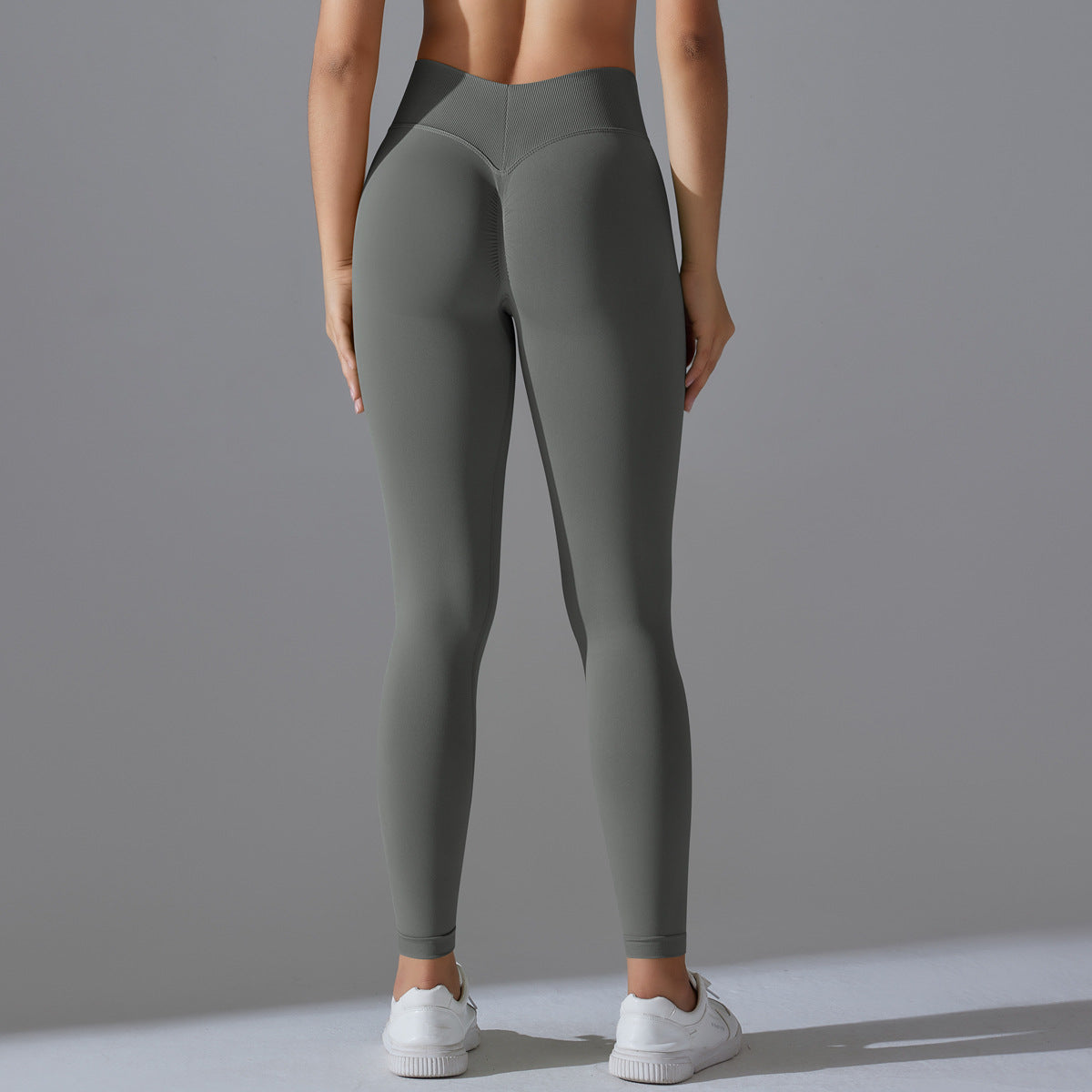 Seamless High Waisted No Show Tights Leggings for Women Sculpting Ruched Butt Lift Yoga and Workout Pants for Running and Fitness