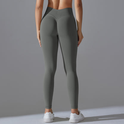 Seamless High Waisted No Show Tights Leggings for Women Sculpting Ruched Butt Lift Yoga and Workout Pants for Running and Fitness