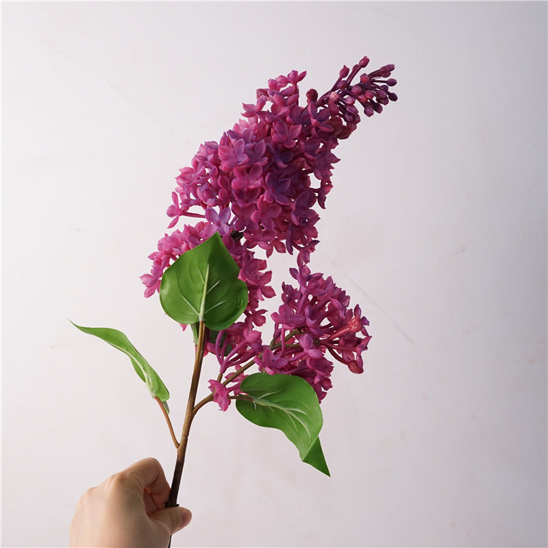 High-Quality Purple Lilac Faux Flowers for Realistic Home Decor - Perfect for Living Room, Bedroom, and Artistic Arrangements in Romantic Purple and White