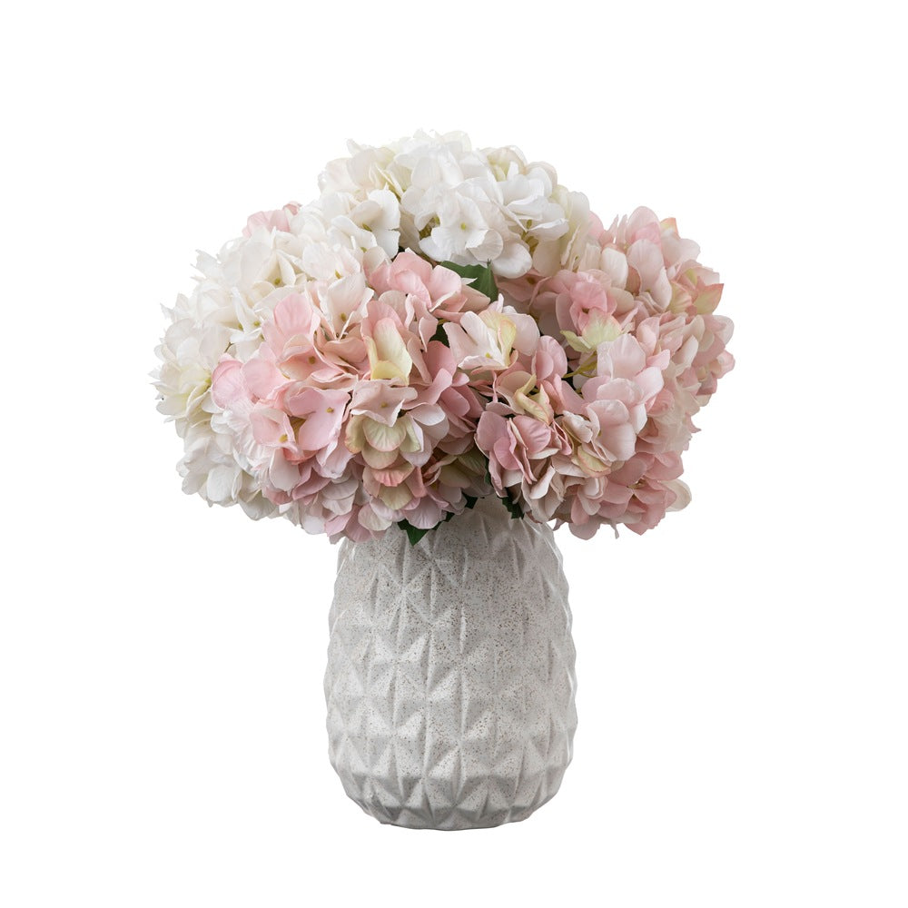 Elegant Single Stem Hydrangea Faux Flower Arrangement for Weddings - Stunning Rose Bouquet and Wall Decor - Perfect for Bridal Showers and Home Accents - Model MW52665